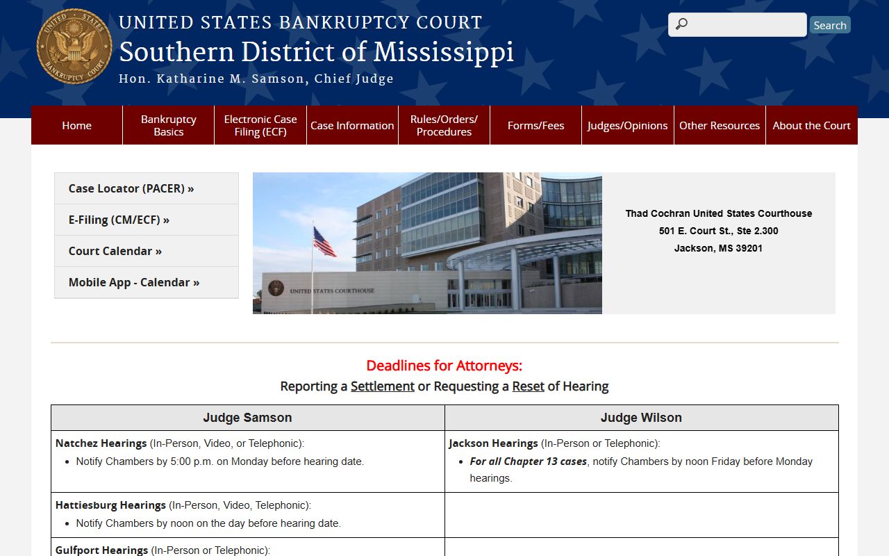 Jasper County probate is separate from federal bankruptcy filed in the Southern District of Mississippi